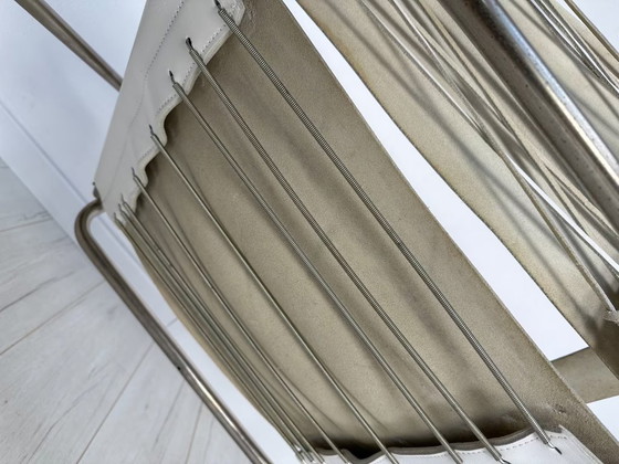 Image 1 of Sedia da salotto vintage in pelle Bauhaus D4 di Marcel Breuer per Tecta anni '60