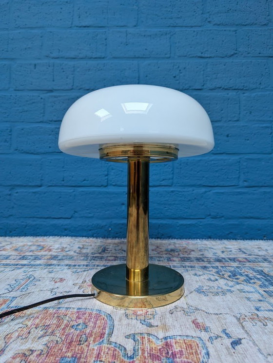 Image 1 of Vintage Glazen Tafellamp, Abo Randers, Deens Design