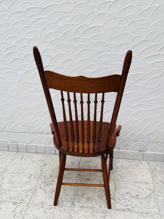 Image 1 of Vintage 1960s high chair in solid wood, country chic style