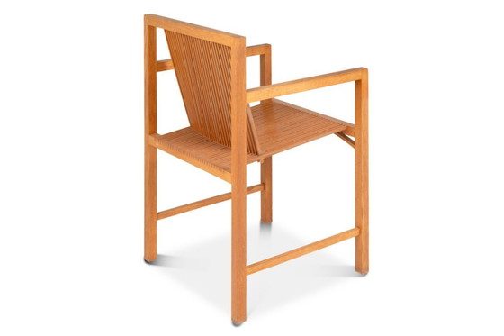 Image 1 of Ruud Jan Kokke. Pair of minimalist oak armchairs. 1980s