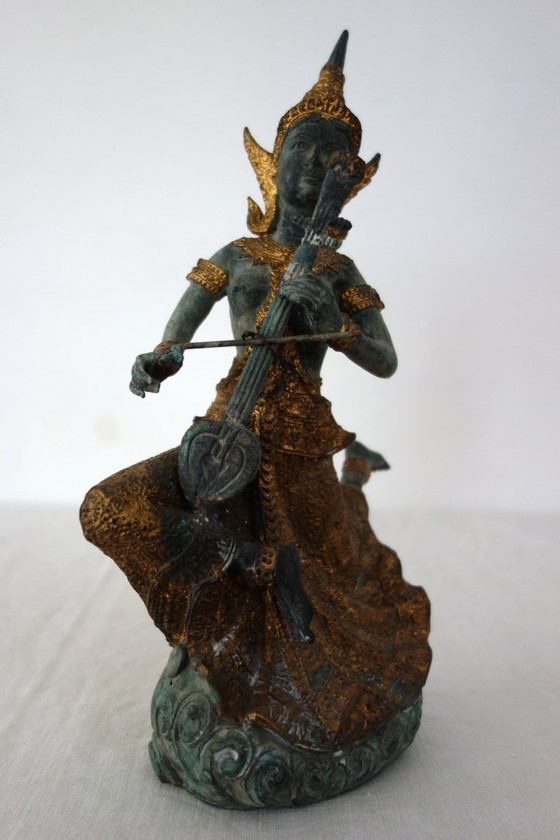 Statua in bronzo musicista divinità thailandese – Sculture (photo 2 of 13)