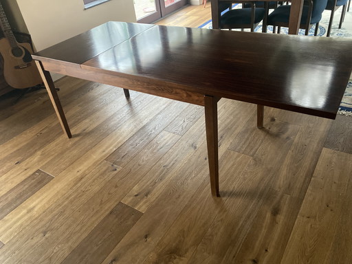 Vintage Midcentury Palissander Rio Rosewood Verlengbare Tafel