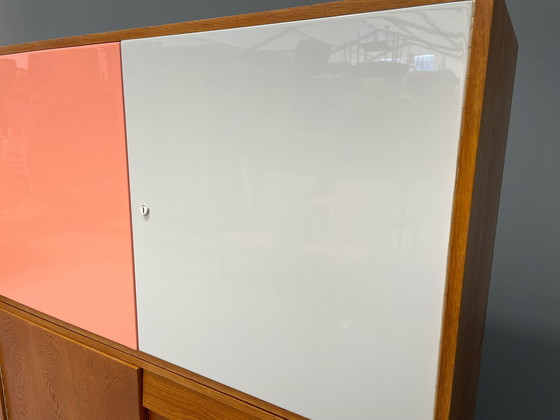 Image 1 of U-450 kast in eiken van Jiří Jiroutek voor Interiér Praha, Tsjecho-Slowakije, jaren 1960