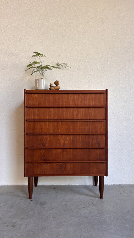Image 1 of Vintage Danish Drawer Cabinet Teak