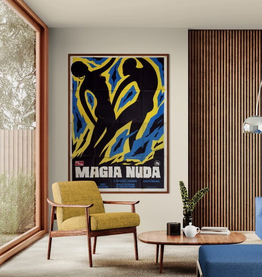 💥 Magia Nuda - 1975 - XXL Original Italian 4-Fogli Poster | Film Plakat | 200 x 140cm