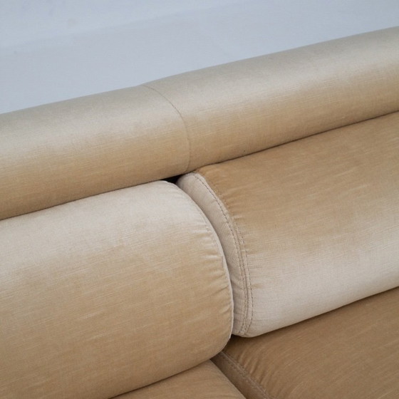 Image 1 of 2-Seater Sofa in Beige Velvet