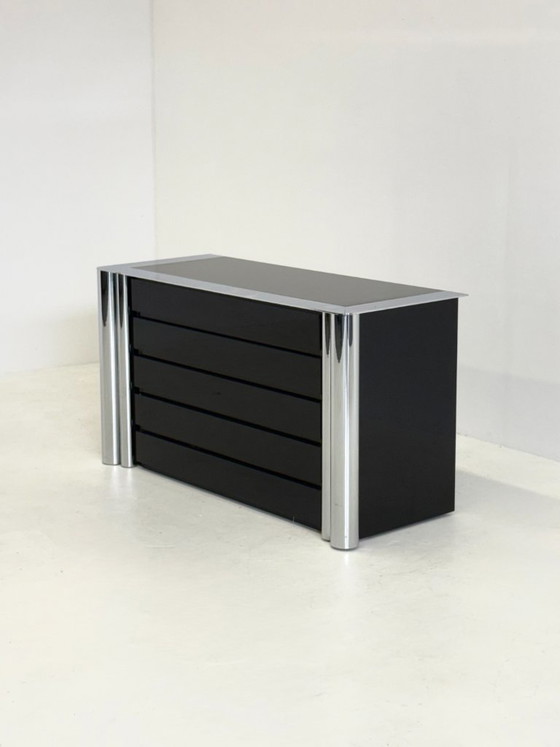 Image 1 of Credenza nera disegnata da Antonello Mosca per Cinova.