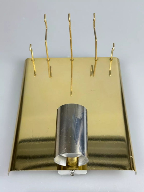 Image 1 of 60's 70's Applique Doria Leuchten Germany Wall Sconce Space Age Design