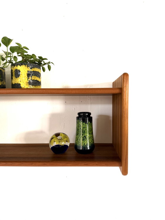 Scaffali a muro vintage in teak, Danimarca anni '70 – Legno, Metallo (photo 4 of 9)