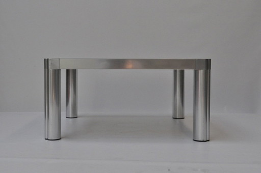 Artifort T100 salontafel | Kho Liang Ie | Origineel rookglas | 80 × 80 cm | Jaren '70