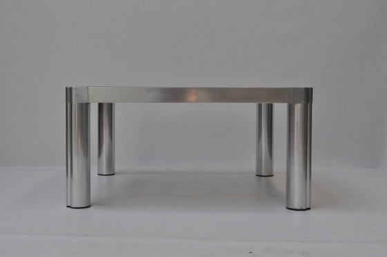 Image 1 of Table basse Artifort T100 | Kho Liang Ie | Verre fumé d'origine | 80 × 80 cm | Années 1970