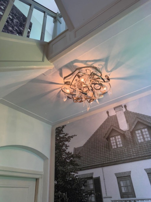 Marca van Egmond – Lámpara de techo redonda Delphinium – Brand van Egmond, plafondlampen, Metal (photo 2 of 6)