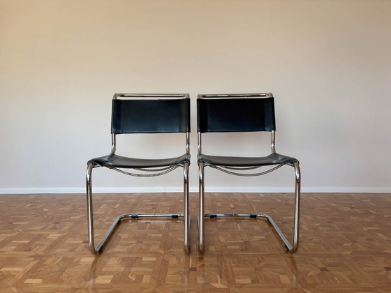 Image 1 of S33 Stoelen van Mart Stam voor Thonet, jaren 80, set van 2