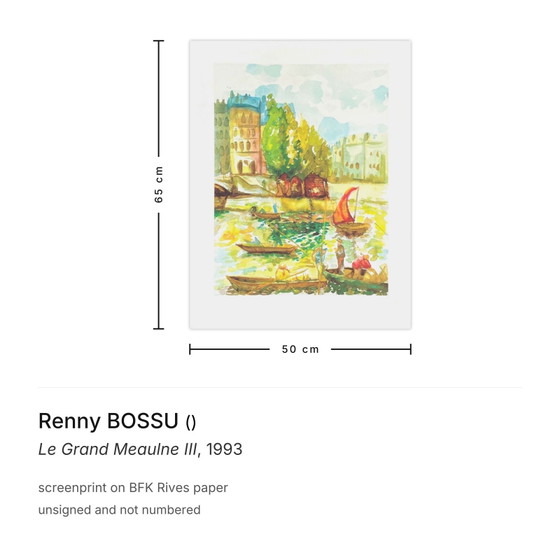 Image 1 of Renny BOSSU Le Grand Meaulne III serigrafía 1993