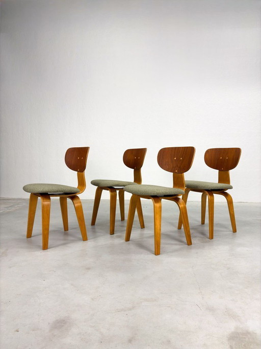 Set 'SB02' Eetkamerstoelen van Cees Braakman voor Pastoe