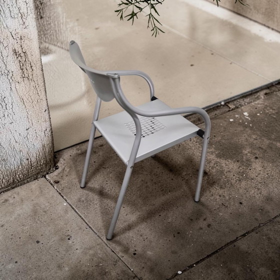 Poltrona di design in alluminio, Paolo Parigi modello 999, anni '90 – Sedie da pranzo, Metal (photo 5 of 11)