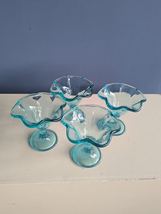 Image 1 of 4x glass ice cream coupes