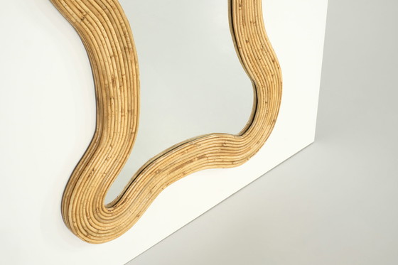 Image 1 of Bamboo mirror Large format, Italy Contemporary.