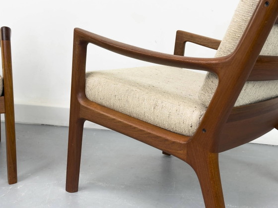 Senator Fauteuils in Teak en Wol van Ole Wanscher voor Cado, Set van 2 – Wool, Mid Century Modern (photo 7 of 25)