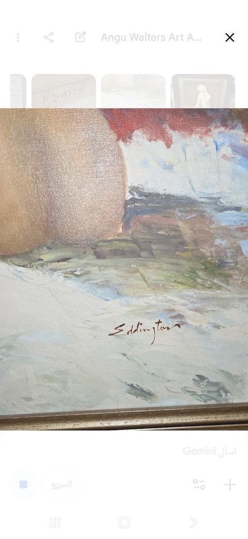 EDDINGTON - Nude Drawing - Certificate of Authenticity included