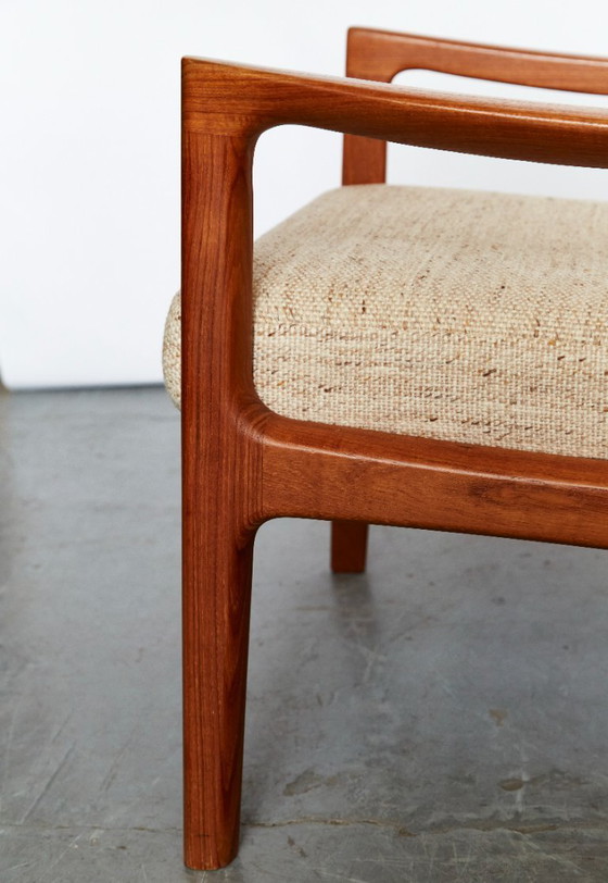 Image 1 of Poltrona Senator Mid-Century con schienale alto in teak di Ole Wanscher per Poul Jeppesen