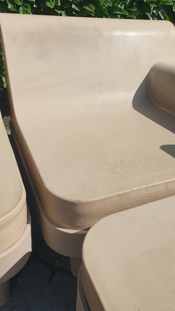 Sixinch Offshore Set lounge modulare di design 20 pezzi taupe vintage – Divani modulari, Plastic (photo 12 of 35)