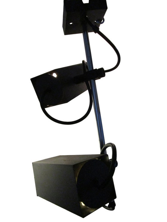 Image 1 of 1970s vintage Philips "Cube" ceiling lamp with two spotlights, plus 1 separate spotlight.