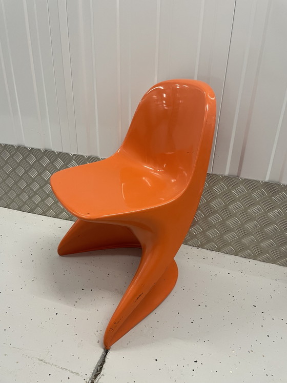 Casalino 1 High Chair Vintage Retro Orange – Side chairs, Plastic (photo 5 of 5)
