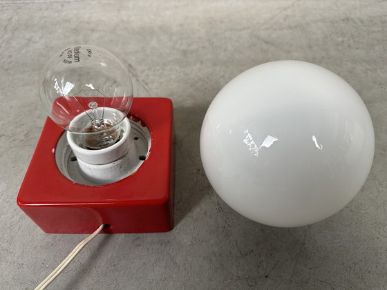 Image 1 of Lampada da tavolo/parete vintage - porcellana e opalina