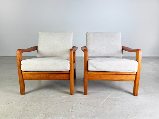 Image 1 of Set di 2 poltrone Mid-Century Juul Kristensen Teak Vintage Danish