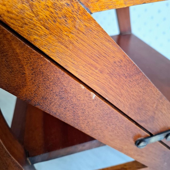 Image 1 of Silla de biblioteca de caoba - 'Silla metamórfica'