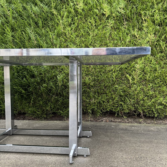 Image 1 of table à manger vintage chromée