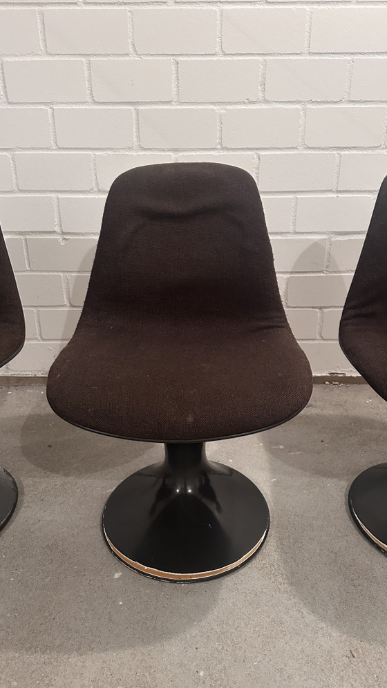 Herman Miller Orbit-stoelen – Farner & Grunder – Vintage Space Age – Set van 4 – Eetkamerstoelen, Plastic (photo 11 of 14)