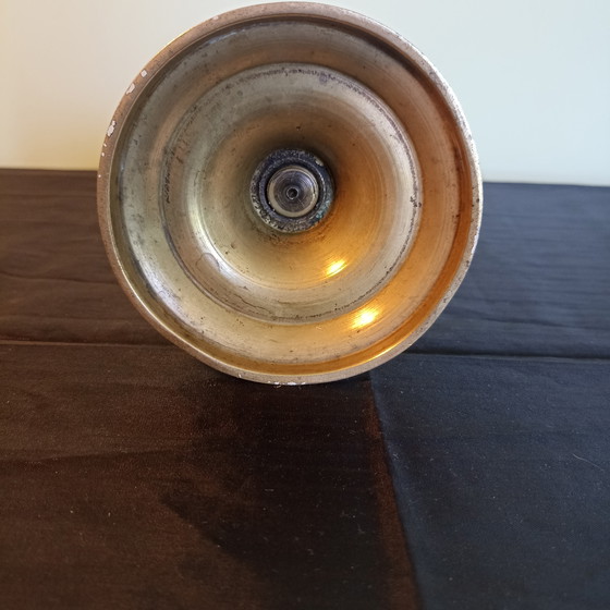 Image 1 of Élégante lampe à alcool ancienne en laiton, fabriquée en France vers 1900 et marquée ROLLET.