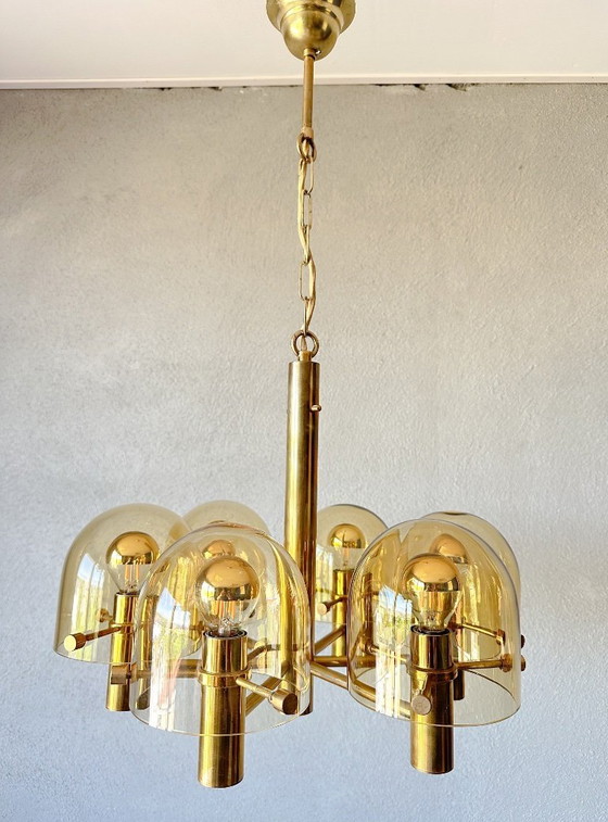 Image 1 of Vintage Amberkleurige Hanglamp