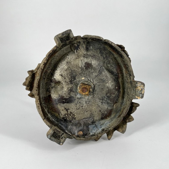 Image 1 of Antiker figürlicher Kerzenleuchter mit Vögeln, Zinkguss, um 1880–1900