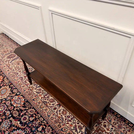 Antieke Franse 19e-eeuwse Draperie Tafel, Bijzettafels, Hout, Klassiek (foto 10 van 10)