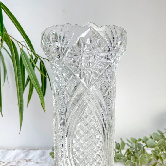 Vintage glass vase with geometric pattern – Geometrisch (photo 4 of 13)