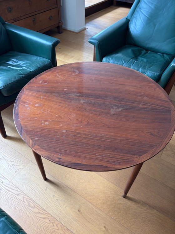 Zeldzame Mid-Century Set: 4x Bovenkamp Lounge Chairs (Groen Leer) + Bijpassende Tafel - Jaren '60 (Gemerkt) (photo 14 of 18)