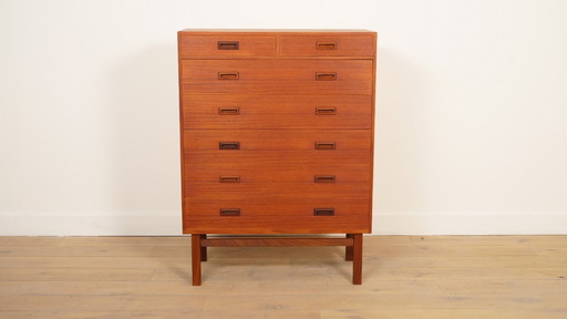 Commode vintage | 7 tiroirs | Design danois | Teck