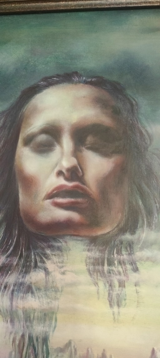 Painting: title The Call of Cassandra - artist Luc De Pauw