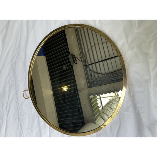 Miroir à gousset vintage par Piero Fornasetti