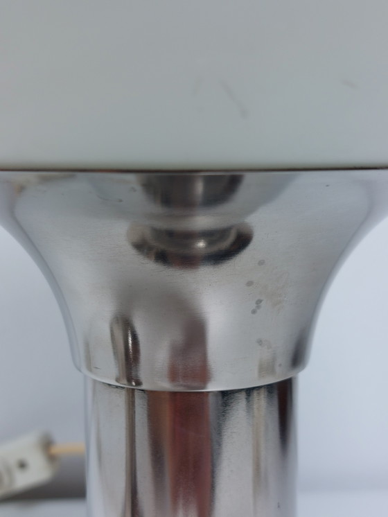 Image 1 of Vintage tafellampen DDR Space Age chromen bedlampjes