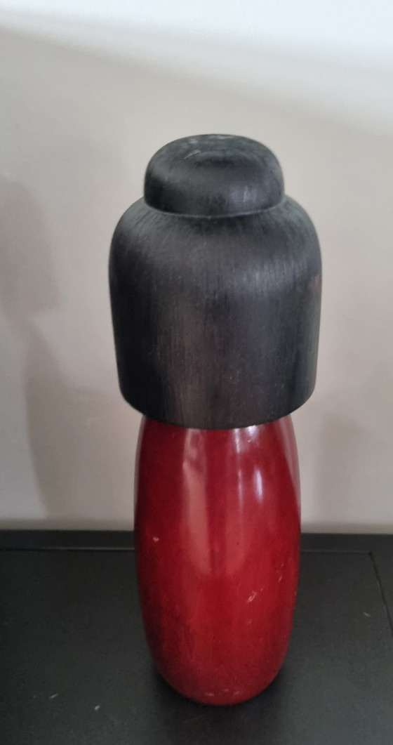 Rara Kokeshi Vintage di Shōden – Oggetti decorativi, Legno (photo 3 of 6)