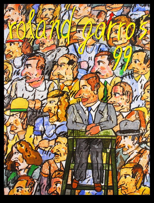 Segui, Antonio - Roland Garros, 1999 - Color offset lithograph