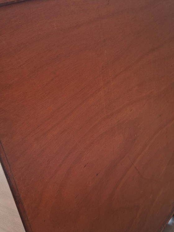 Image 1 of Vitrine vintage en loupe de noyer des années 1940/1950 – Design italien du milieu du siècle