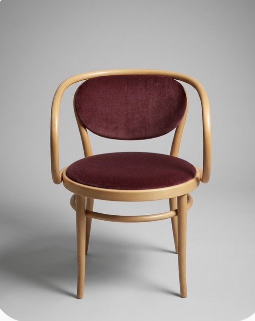10 Thonet 210 P Stuhl Stühle Sessel Samt Vintage – eetkamerstoelen, Wood