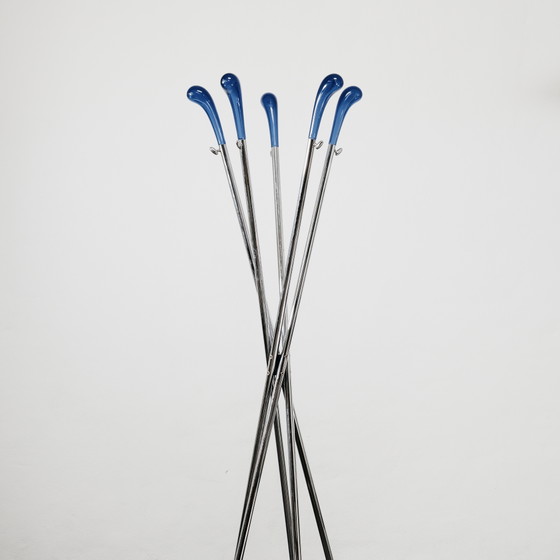 Image 1 of Perchero de golf Miniforms, diseño moderno de los años 80.