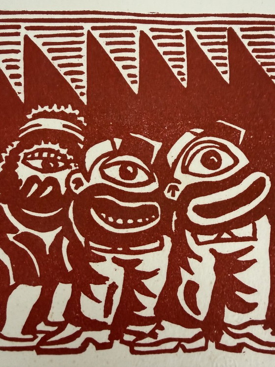 Image 1 of Hervé Di Rosa Siebdruck Gravur Grafikdesign Invader