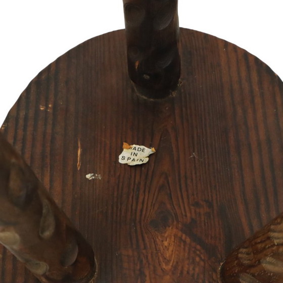 Image 1 of Spanischer Milchhocker, Brutalistischer Dreibeinhocker